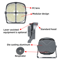 Projecteur de stade LED OUTLUX E030 600W IP66 étanche en aluminium haute luminosité avec température de couleur 6500K, certifié AC RoHS, garantie 5 ans