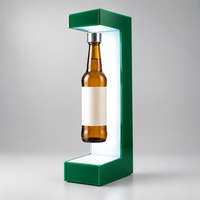 Support d'affichage magnétique pour bouteille, flotteur lumineux LED pour bouteille de bière, rotation à 360°, espace libre de 3 cm pour bar et hôtel