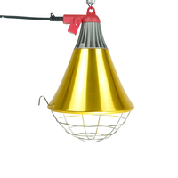 Lampe chauffante infrarouge, abat-jour de conservation avec panneau de flamme pour cochon, poulet, équipement agricole, lampe de brûleur