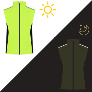 Gilet de cyclisme réfléchissant haute visibilité imperméable coupe-vent nuit équitation vélo <span class=keywords><strong>veste</strong></span> de sécurité pour l'équitation et la course en plein air - Product Image 4