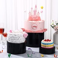 Fabrik Großhandel Set von 3 Hochzeit Riser Stand Buffet Food Dining Display Rack Acryl Kuchen Tablett für Party Event Dekoration