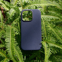 Étui de téléphone en cuir véritable à motif litchi pour iPhone 16 Pro Max, coque de protection originale pour téléphone portable, personnalisation