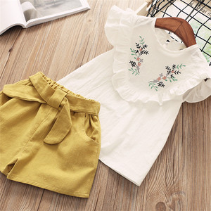 Vêtements pour enfants à la mode européenne en gros de Chine, ensembles pour enfants, images de chemisiers pour filles - Product Image 3