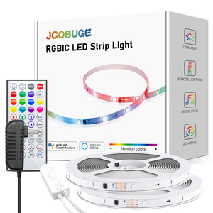 Lby không thấm nước RGB SMD5050 <span class=keywords><strong>LED</strong></span> Strip ánh sáng 5m 10m 30Leds M màu thay đổi với từ xa cho chiếu sáng ngoài trời - Product Image 5