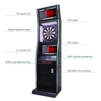 Machine à fléchettes électronique commerciale X-4, cible de 15,5 pouces, 16 jeux, 100-240V, équipement d'arcade pour bar et pub