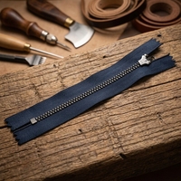 Fermetures éclair métalliques personnalisées YYX avec dents noires couleur canon de fusil et curseur 4YG # Fermeture éclair métallique à extrémités fermées (4 unités)