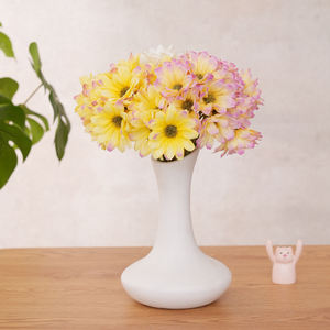 Bunga matahari buatan, dekorasi Natal dan Thanksgiving plastik mengkilap, cocok untuk rumah dan pernikahan - Product Image 3