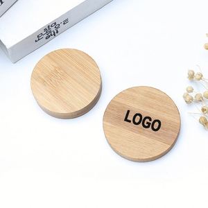 Ouvre-bouteille magnétique en bois et acier inoxydable avec logo personnalisé, poignée en bois, pour vin, bière, spiritueux, rond, en bois massif - Product Image 2