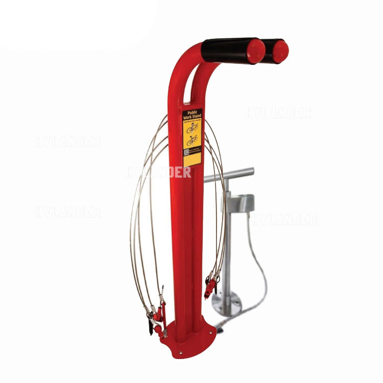 Public Bike Stand Bicycle Pump Maintenance Bicycle Repair Stand