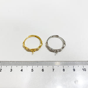 Base para Anillo de Perlas DIY de Plata S925 con Cuentas Redondas de 8-10 mm, Accesorios de Joyería de Moda 10010 - Product Image 4