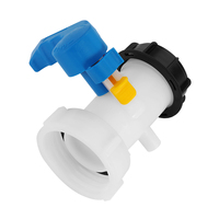 Valve de remplacement IBC ToteTank DN50 75mm filetage grossier adaptateur de réservoir d'eau en alliage d'aluminium ABS pour barils chimiques de réservoir IBC