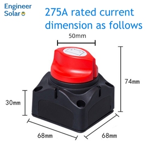 Interruptor aislador 12V 24V 48V DC para RV Boat Marine & Car-Interruptores de batería de alto rendimiento - Product Image 3