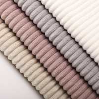 Tissu Velours Tricoté Teint Uni en Sergé 100% Polyester Respirant Écologique de Poids Moyen pour Tapisserie de Canapé et Mobilier, Personnalisé OEM