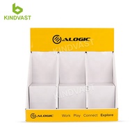 Boîte d'étagère de haute qualité carton ondulé papier emballage présentoir Pop Up expéditeur comptoir présentoir pour chargeurs de téléphone