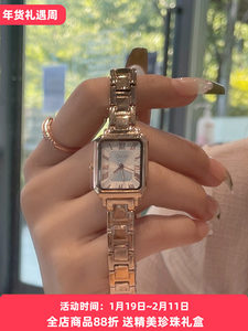 Reloj de Pulsera de Cuarzo para <span class=keywords><strong>Mujer</strong></span>, Diseño Cuadrado, Lujoso, Moderno, Resistente al Agua, Elegante, 2026 - Product Image 5