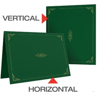 Pochette de diplôme personnalisée format Lettre avec dorure à chaud pour certificats de remise des diplômes