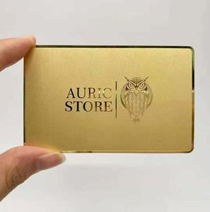 Cartes de visite en or noir plaqué or, fabriquées en Chine, avec logo gravé au laser - Product Image 6
