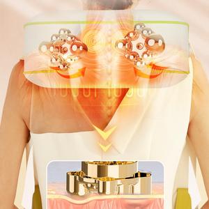Venta caliente de <span class=keywords><strong>Amazon</strong></span> 2025 <span class=keywords><strong>Shiatsu</strong></span> cuello hombro espalda cintura amasado infrarrojo lejano calefacción cuello masajeador para aliviar el dolor - Product Image 3
