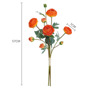 Fabrik-Großhandel Ranunkel Kunstblumen Strauß Pfingstrose für Heim- und Hochzeitsdekorationen Blumenarrangement - Product Image 6