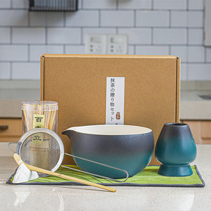Juego de té Matcha tradicional japonés de 7 piezas para ceremonias de café y té - Product Image 6