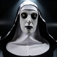 Masque de Nonne Sinistre en Latex avec Capuche en Tissu Cousu, Visage de Spectre Pale, Yeux Ternis Foncés, Accessoire de Cosplay d'Halloween en Gros