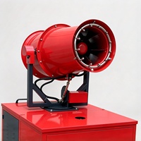 Canon à brouillard puissant de 50 m pour la pulvérisation d'eau, à longue portée, pour la réduction de la poussière sur les chantiers de démolition