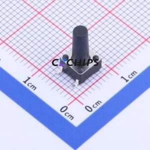 TS6612TP Tactile Switch SMD-4P,6x6mm Switch Single Pole Single Throw Round Button 2.5N Vertical Mount - Product Image 1