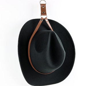 Support mural créatif en cuir PU pour chapeaux de cowboy, organisateur de chapeaux mural pour la maison, pince à chapeaux portable pour voiture et camion - Product Image 5