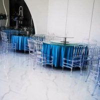 Chaises en résine acrylique transparente personnalisées, empilables, portables, pour hôtel, fête, mariage, banquet, événement, salle à manger extérieure, style moderne