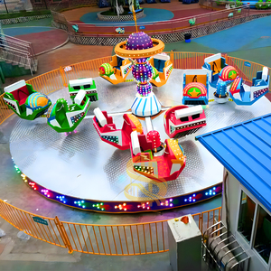 Manèges Crazy Dance montés sur remorque, équipement de parc d'attractions extérieur flexible pour carnavals et spectacles nomades - Product Image 3