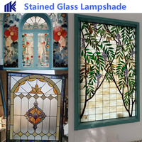 Fournitures d'art bâtiment vitrail verre biseauté pour lucarne et panneau de fenêtre porte d'entrée vitrail bricolage
