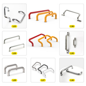 Poignées de meuble en acier inoxydable en forme de U, espacement des trous de 100 à 120 mm, quincaillerie industrielle durable, poignées chromées - Product Image 2