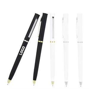 Stylo bille de luxe personnalisé avec logo, corps jaune en plastique, encre noire, pour fournitures de bureau et cadeaux d'affaires - Product Image 2
