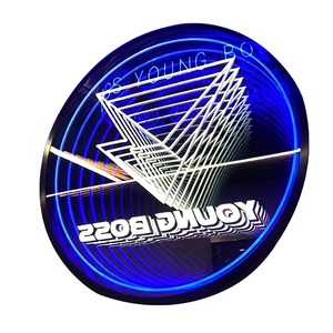 Señal enrollable Premium personalizada de fábrica, sensor táctil de túnel de tiempo infinito, espejo infinito <span class=keywords><strong>3D</strong></span>, señal led para exteriores, luz de taxi - Product Image 4