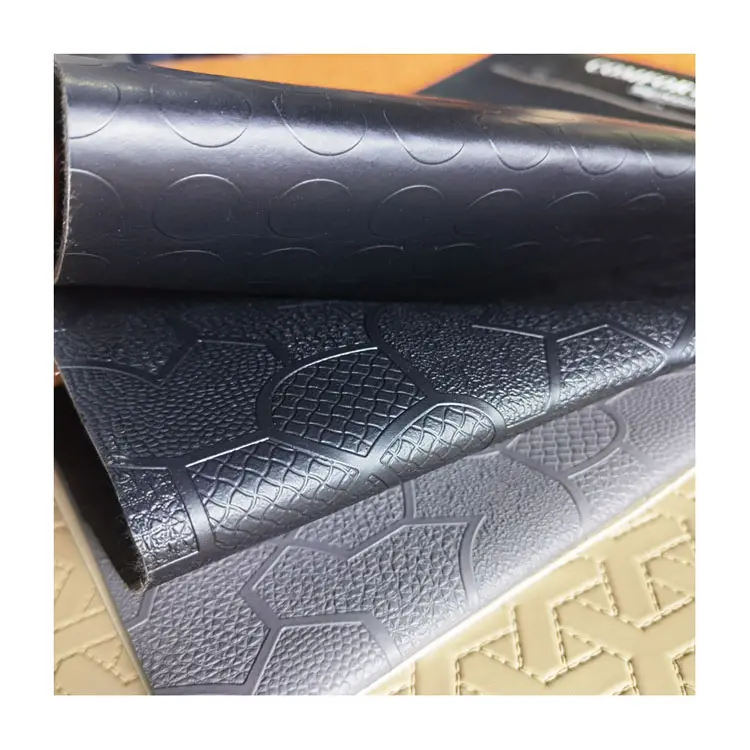 Waterproof Good Quality Comfortable Artificial synthetic leather Pvc Leather for Car Mat