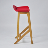 Jambe en bois Offres Spéciales PP EN PLASTIQUE court café restaurant pas cher tabouret de bar chaise haute