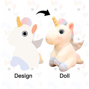 Hoge Kwaliteit Geschenken Custom Pluche Knuffel Eenhoorn Speelgoed Pop Eenhoorn Knuffel Zacht Gevulde Regenboog Eenhoorn Pop - Product Image 1