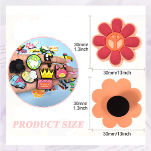 Amuletos de Zapatos de Moda Más Vendidos, Serie del Día del Maestro, Lindos Amuletos de Zapatos de PVC para Decorar Zapatos de Lona y con Orificios - Product Image 4