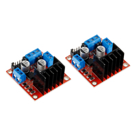 Carte contrôleur de pilote de moteur L298N double pont H Module pas à pas DC L298 pour moteur robot de voiture intelligente