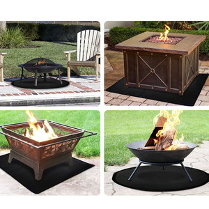 Gran oferta, alfombrilla de parrilla de fibra de vidrio resistente al fuego, chimenea interior ignífuga <span class=keywords><strong>y</strong></span> almohadilla de protección de <span class=keywords><strong>brasas</strong></span> para exteriores, accesorios para barbacoa - Product Image 6