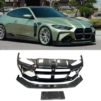 Kit carrosserie en fibre de carbone sèche pour BMW M3 G80 M4 G82 : pare-chocs avant, diffuseur arrière, jupes latérales, garde-boue, capot, couvercle de coffre, coques de rétroviseurs, canards