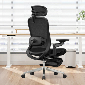 Silla de Oficina Ergonómica de Primera Calidad con Reposapiés, Masaje Eléctrico y Malla, Muebles de Oficina, Sillas de Oficina - Product Image 3