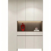 Étagère à chaussures en bois moderne Yi Gui, design écologique, construction durable, étagères modulaires réglables, 6 étagères, capacité de plus de 50 paires, salon