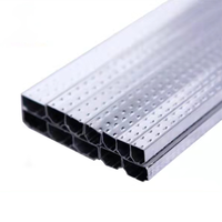 Barre d'espacement en aluminium haute résistance 18,5A, épaisseur 0,25 mm, pour unités de verre isolant, fenêtres à double vitrage, étanchéité renforcée