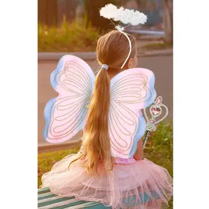 Best Selling For Girls Butterfly Wing Custom Cosplay Toy Role Pretend Play Game Halloween Toys For Kids