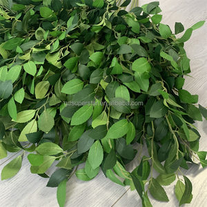 I prezzi bassi della fabbrica B-268 assomigliano a foglie di decorazione naturali tessuto di seta lungo 110cm lascia foglie artificiali di salice verde - Product Image 5