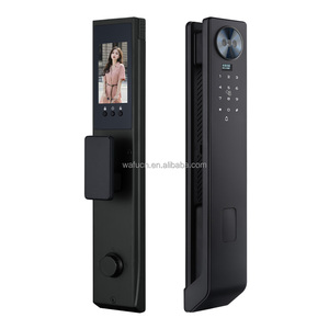 WAFU Tuya Smart Life APP Control <strong>Voice</strong> Intercom Door <strong>Lock</strong> 3D Face Recognition Fingerprint Password Camera for Wood/Steel Doors - Product Image 1