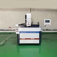 Machine de fraisage et de perçage CNC automatique à double tête pour quincaillerie de fenêtres et de portes