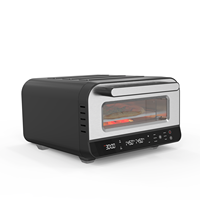 Four à pizza à convection intelligent professionnel à contrôle de température, électrique, pour usage domestique, camping-car, extérieur, en acier inoxydable, capacité de 15 L