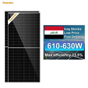 Sunroko <span class=keywords><strong>PV</strong></span> mô-đun Kép kính paneles solares <span class=keywords><strong>Mono</strong></span> 610W 615W 620W 630W bifacial Topcon N loại tấm pin mặt trời - Product Image 1